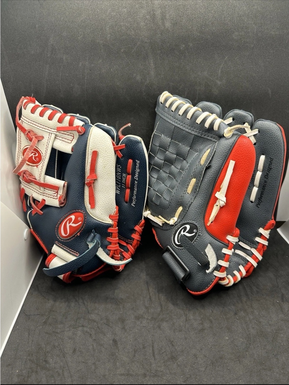 Rawlings Youth Baseball Gloves Lot 11” 11.5” Players Series WPL110NWS PL115G